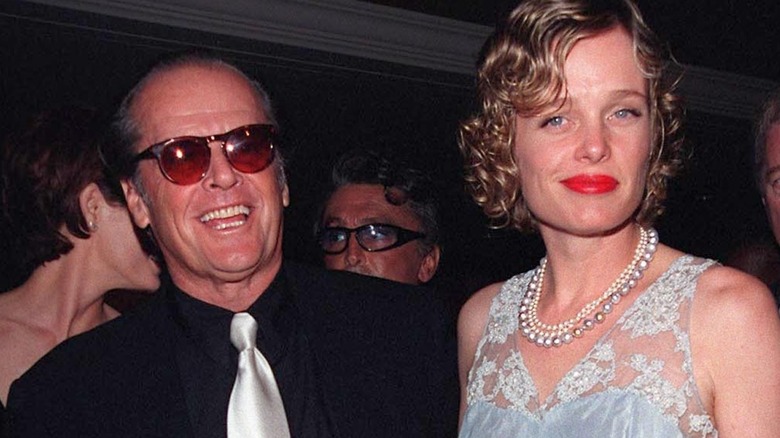 Jack Nicholson and Rebecca Broussard smiling 