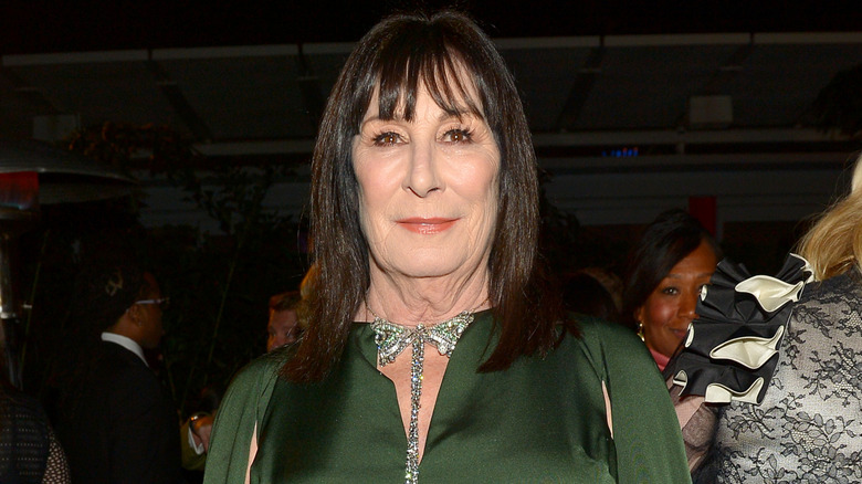 Anjelica Huston smiling