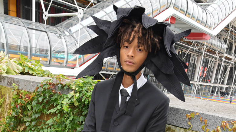 Jaden Smith wearing a hat