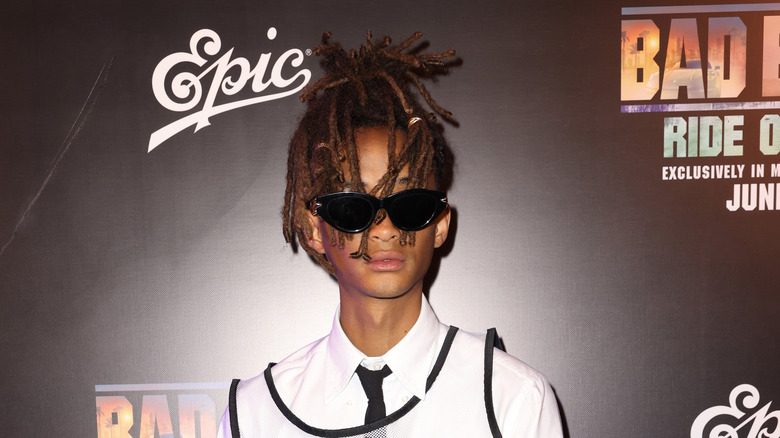 Jaden Smith wearing sunglasses