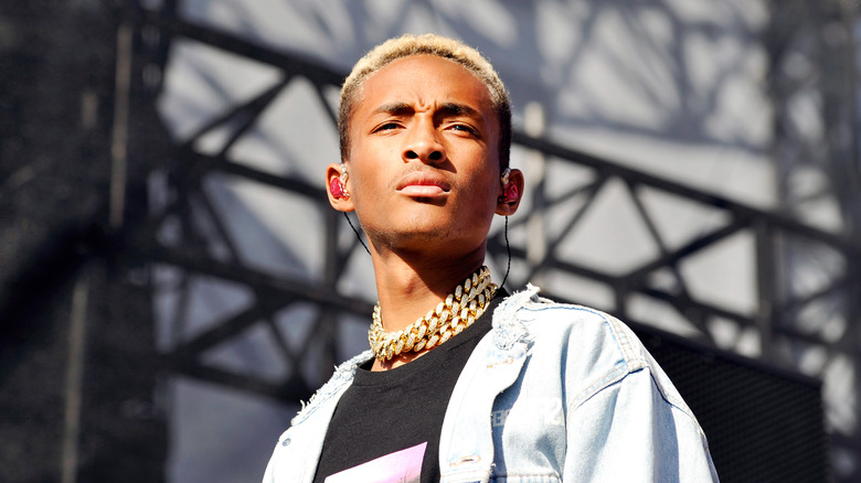 Jaden Smith performing in 2018