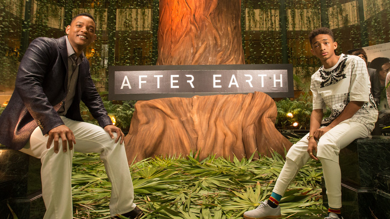 Will Smith and Jaden Smith sitting