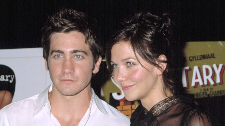 Jake and Maggie Gyllenhaal posing