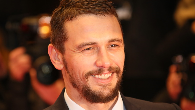 James Franco smiling at event 