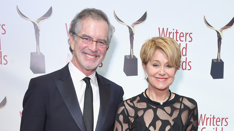 Garry Trudeau and Jane Pauley at an awards show