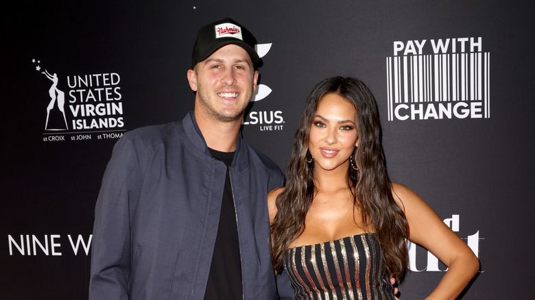 Jared Goff and Christen Harper red carpet