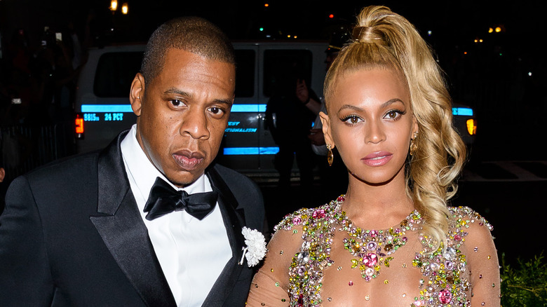 Jay-Z and Beyoncé on the red carpet