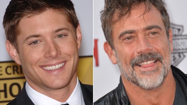 Jensen Ackles and Jeffrey Dean Morgan split image