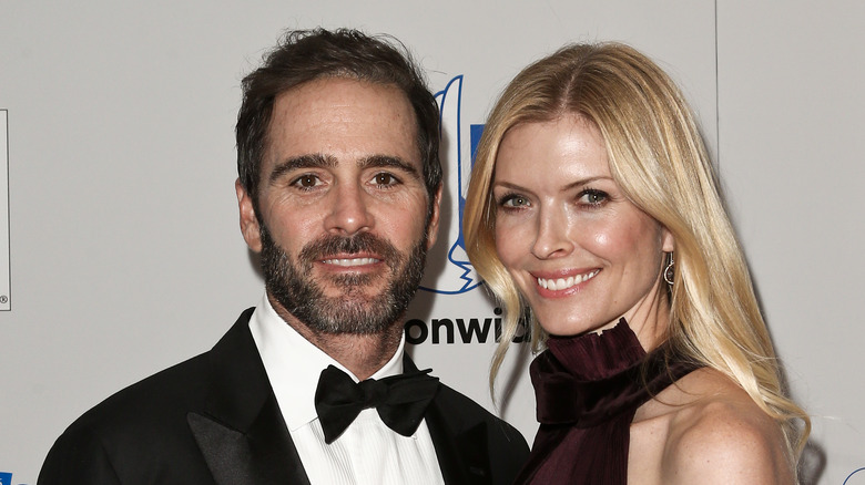 Jimmie Johnson and Chandra Janway on the red carpet
