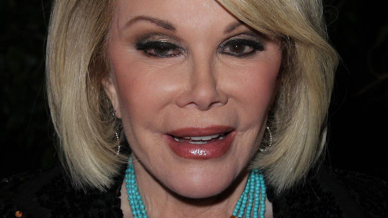 Joan Rivers smiles