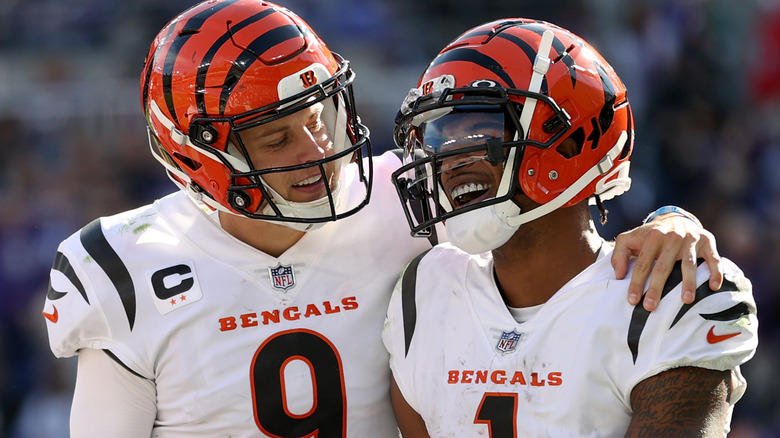 Joe Burrow and Ja'Marr Chase in 2021