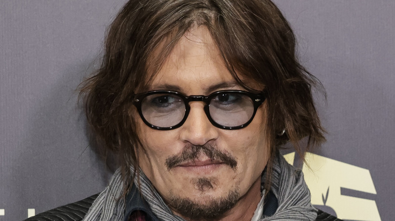 johnny depp on the red carpet 