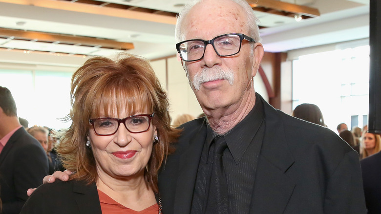 Joy Behar poses with husband Steve Janowitz