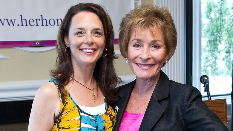 Nicole Sheindlin and Judge Judy smiling