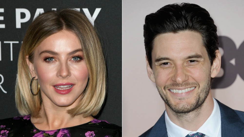 Julianne Hough and Ben Barnes split image