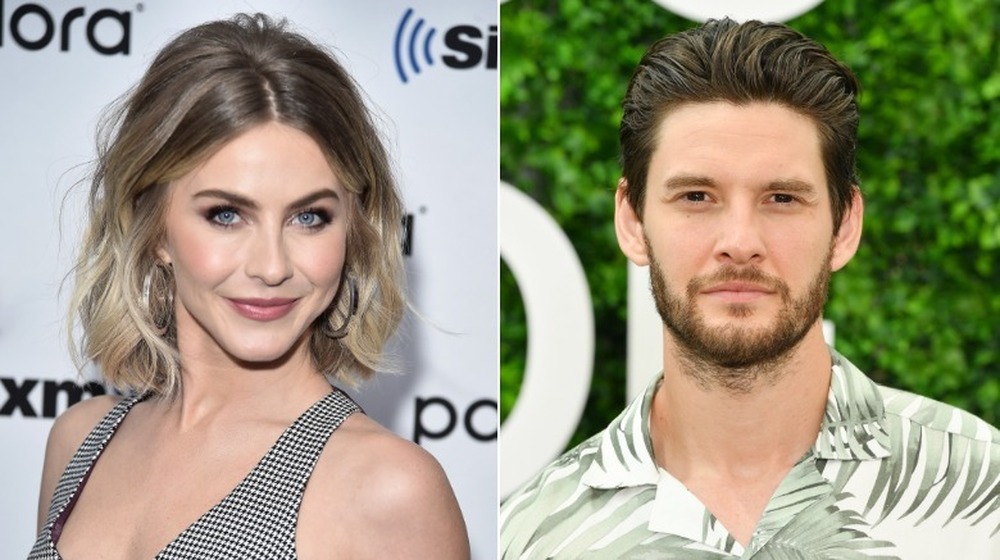 Julianne Hough and Ben Barnes split image