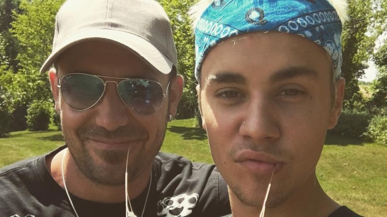 Jeremy Bieber and Justin Bieber selfie