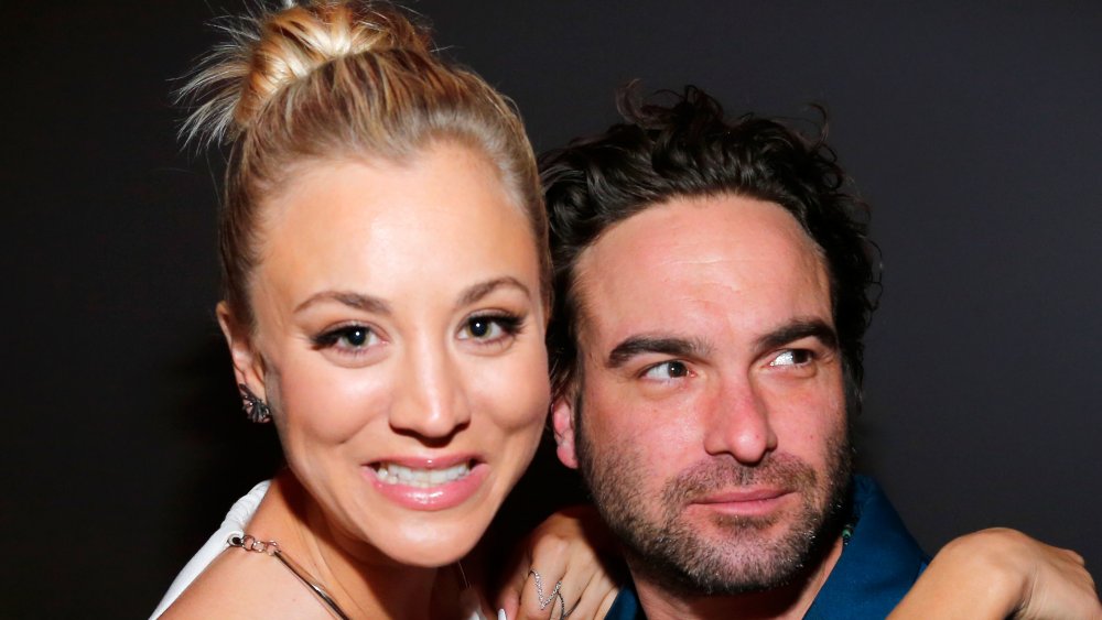 Kaley Cuoco and Johnny Galecki