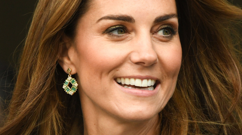 Kate Middleton smiling at event 