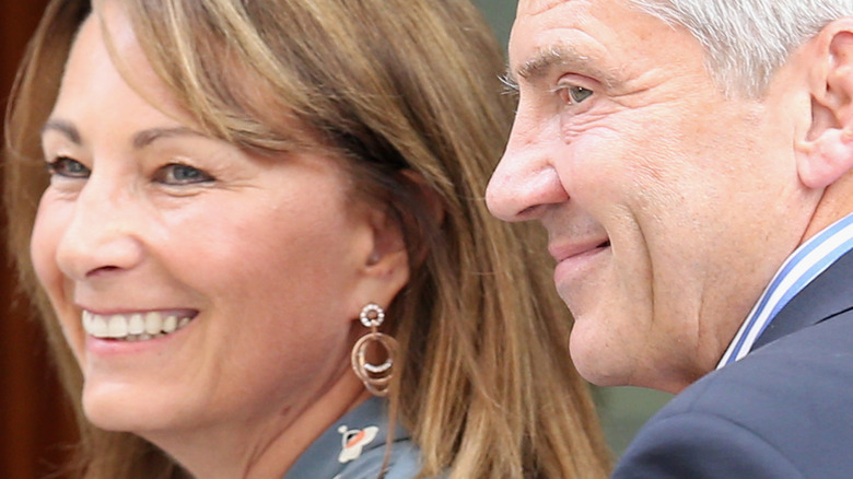 Carole and Michael Middleton smiling