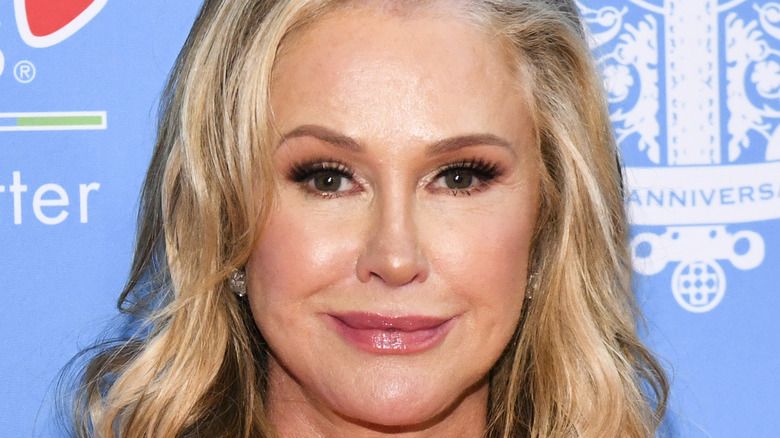 Kathy Hilton looking at camera