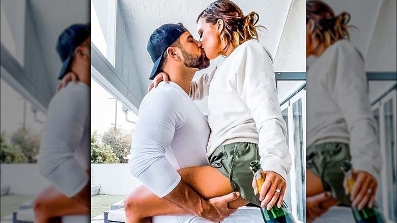 Blake and Katie Kissing