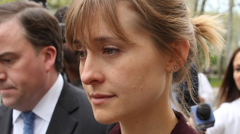 Allison Mack after her bail release