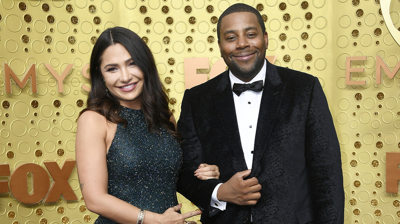 Christina Evangeline and Kenan Thompson at the Emmys
