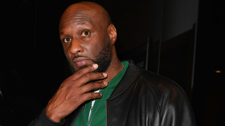 Lamar Odom posing