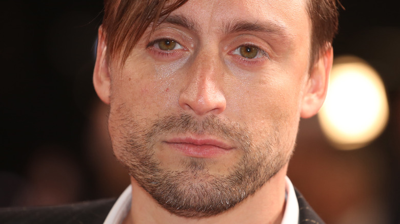 Kieran Culkin staring at an event