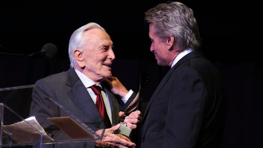 Michael Douglas and Kirk Douglas