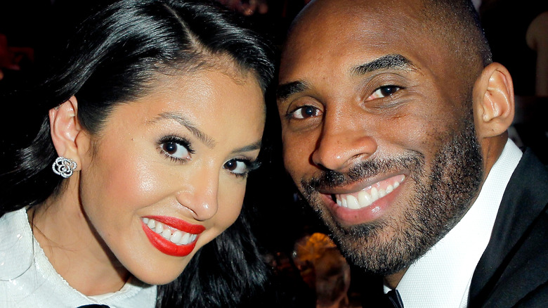 Vanessa and Kobe Bryant smiling