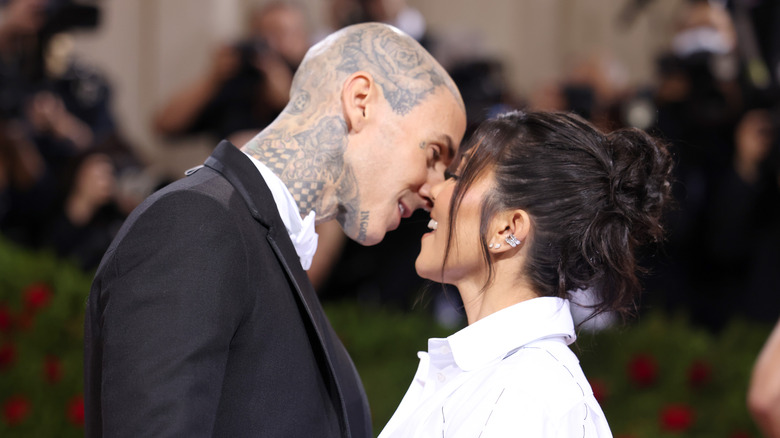 Travis Barker and Kourtney Kardashian at the Met Gala