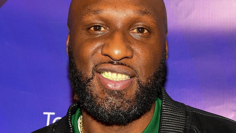 Lamar Odom smiling