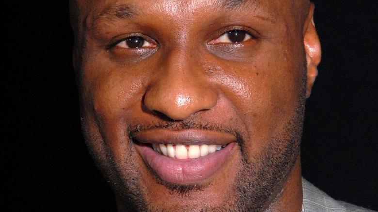 Lamar Odom smiling