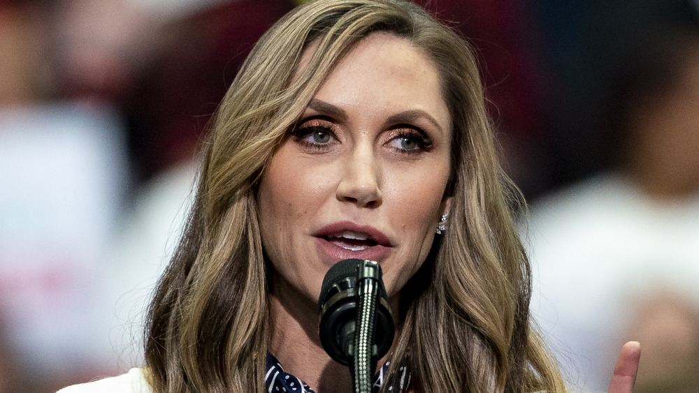 Lara Trump speaking at an event