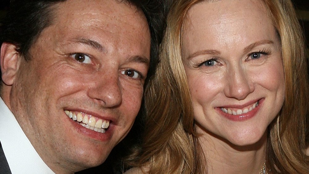 Laura Linney and Marc Schauer smiling