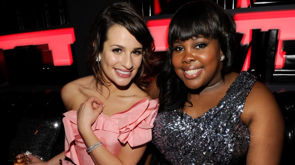 Lea Michele and Amber Riley