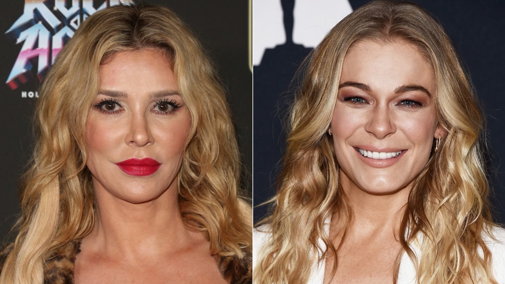 Brandi Glanville, LeAnn Rimes smiling