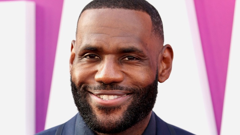 LeBron James attends the premiere of Warner Bros "Space Jam: A New Legacy" 