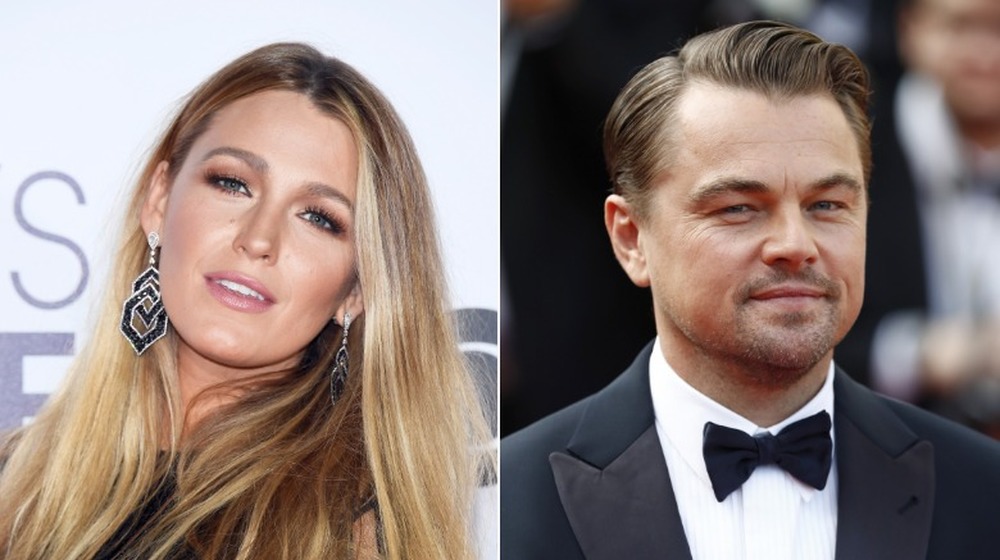 Blake Lively & Leonardo DiCaprio posing for the camera
