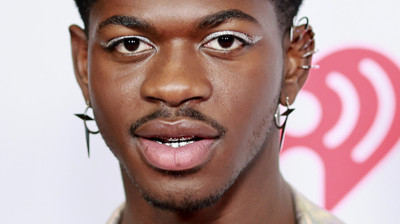 Lil Nas X wearing eyeshadow