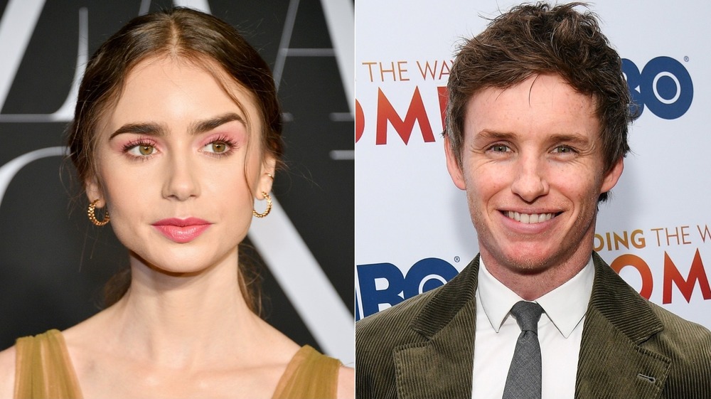 Lily Collins and Eddie Redmayne