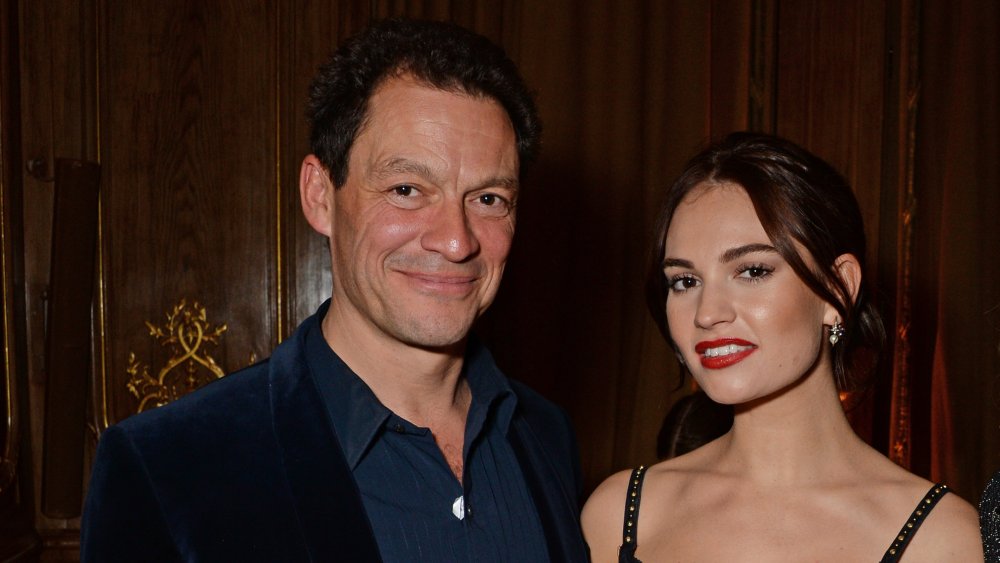 Dominic West and Lily James 