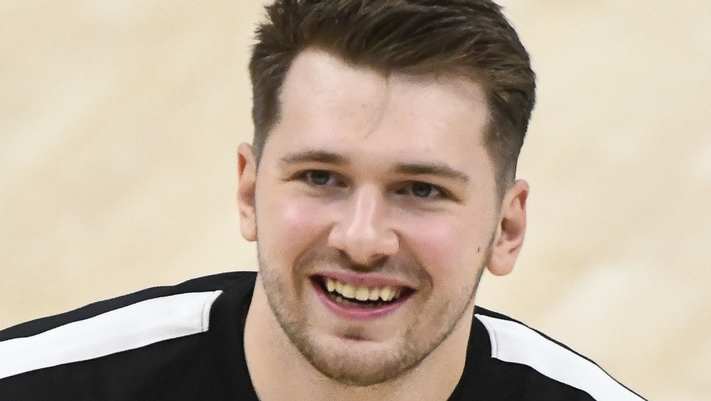 Basketball player Luka Doncic smiling