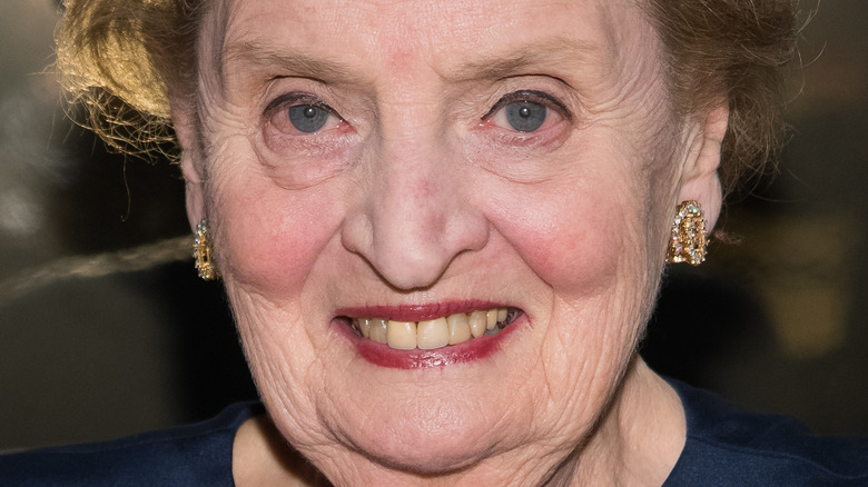 Madeleine Albright smiling