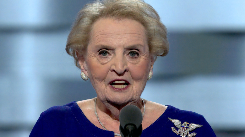 Madeleine Albright and Bill Clinton