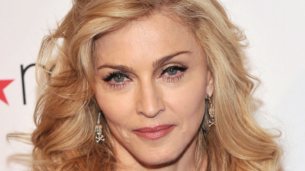 Madonna smiling a little