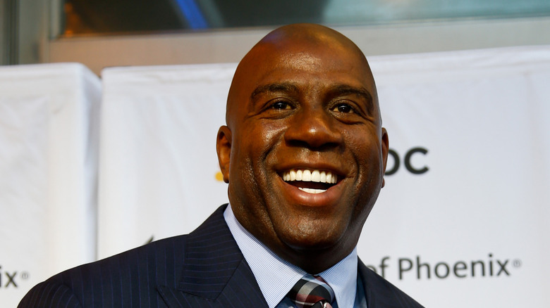 Magic Johnson smiling