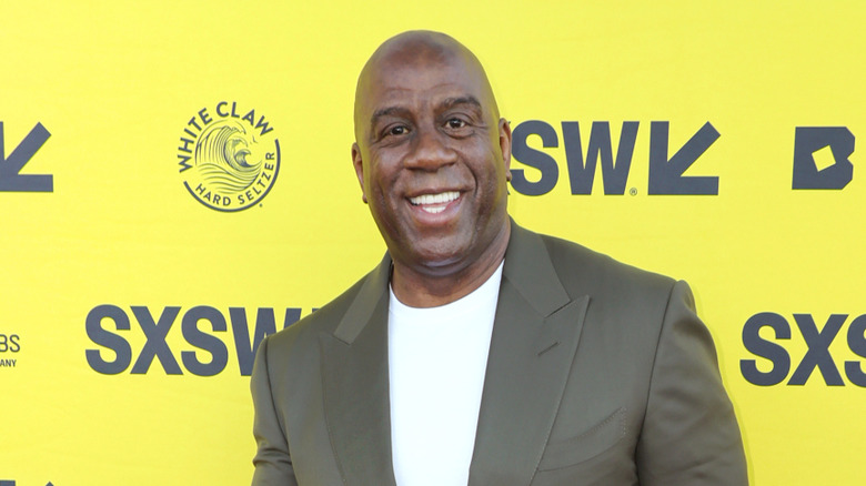Magic Johnson smiling